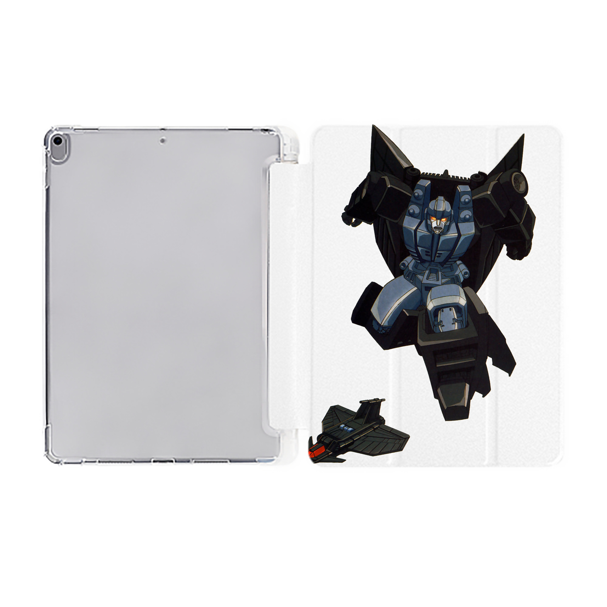 （画像用）  IPad ケース ペン収納付き 三つ折りスタンド PUレザー×シリコン 対応機種9.5/10.5/10.9インチ